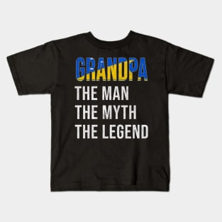 Grand Father Tokelaun Grandpa The Man The Myth The Legend - Gift for Tokelaun Dad With Roots From  Tokelau Kids T-Shirt